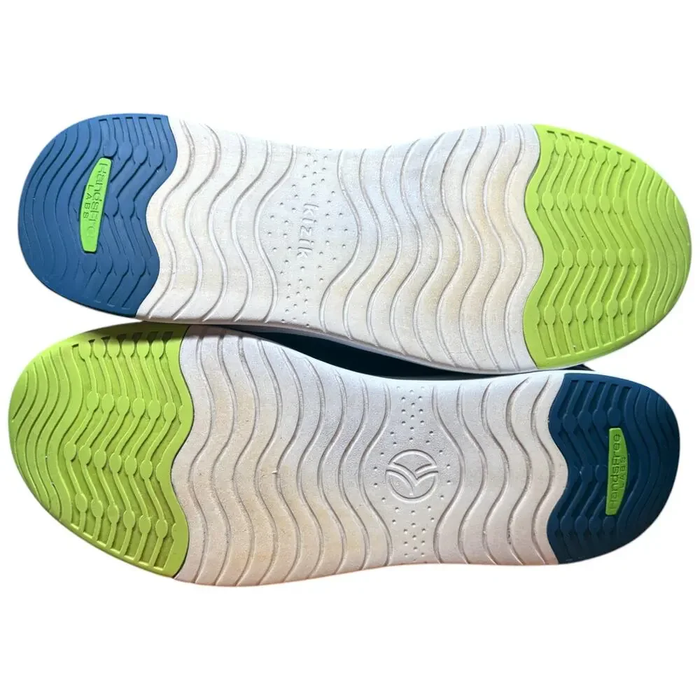 KIZIK Lima Men's 13 Tidepool Teal Blue Hands Free Sneakers Slip On Shoes Knit - Picture 11 of 15